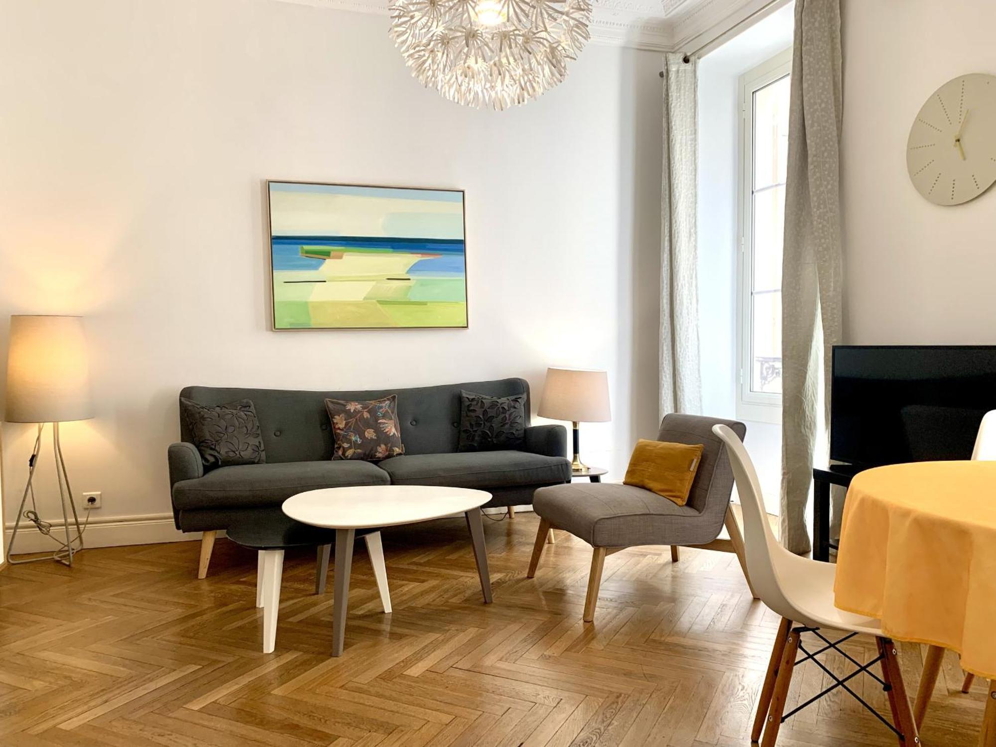 Aparthotel Riviera - 2 Minutes De La Plage - Exceptionnel 2 Chambres Ac - Balcon Meyerbeer 1 نيس المظهر الخارجي الصورة